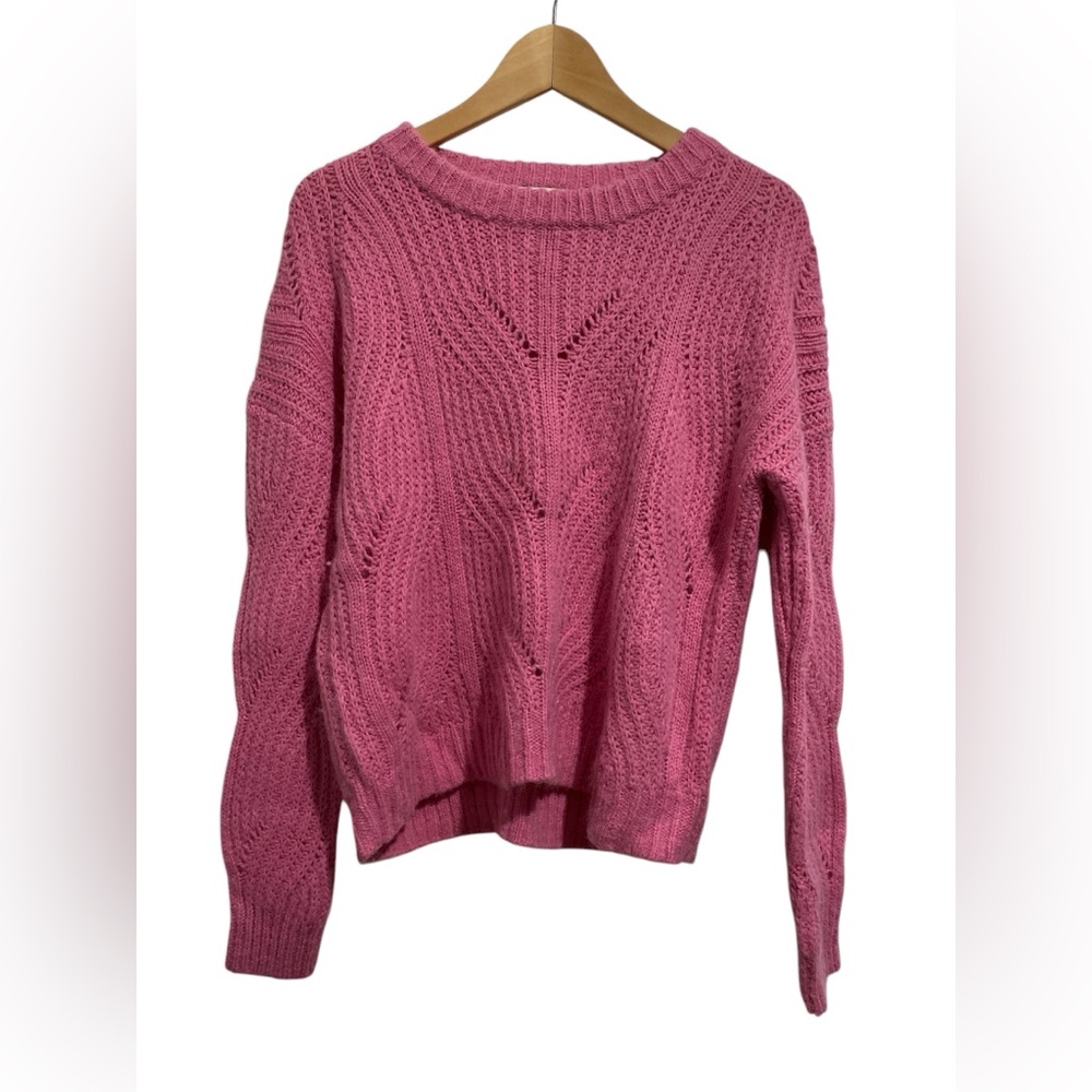 Madewell Charley Alpaca Blend Cable knit Pullover Sweater S